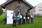 Max Finster, Korbinian Paul Ampletzer, Martin Hutterer, Josef Rüegg präsentieren die verliehenen Urkunden