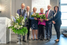 Gruppenbild mit Amtsleitern und Regierungsmitgliedern