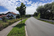 Die Berblinger Straße mit dem neuen Fahrradweg