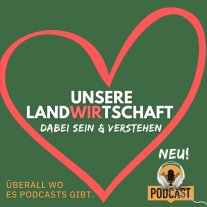 Rotes Herz auf grünem Untergrund