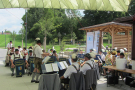 Blaskapelle bei der Einweihungsfeier in Antdorf